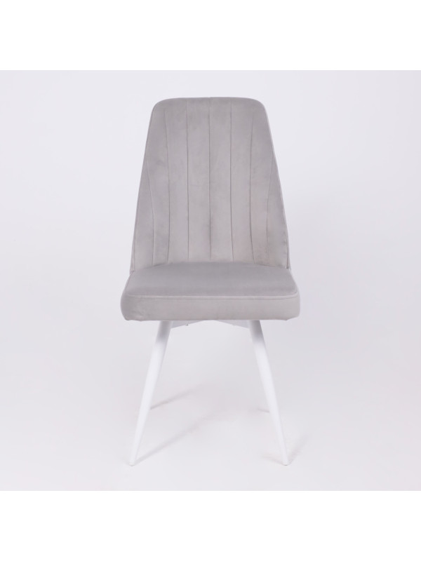 Стул MamaDoma Leonard M-R1 360 платиновый/белый 2