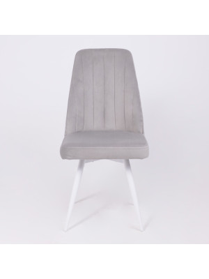 Стул MamaDoma Leonard M-R1 360 платиновый/белый 2