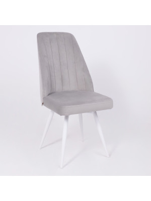 Стул MamaDoma Leonard M-R1 360 платиновый/белый 3