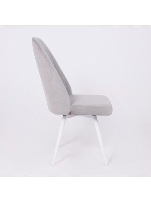 Стул MamaDoma Leonard M-R1 360 платиновый/белый 3