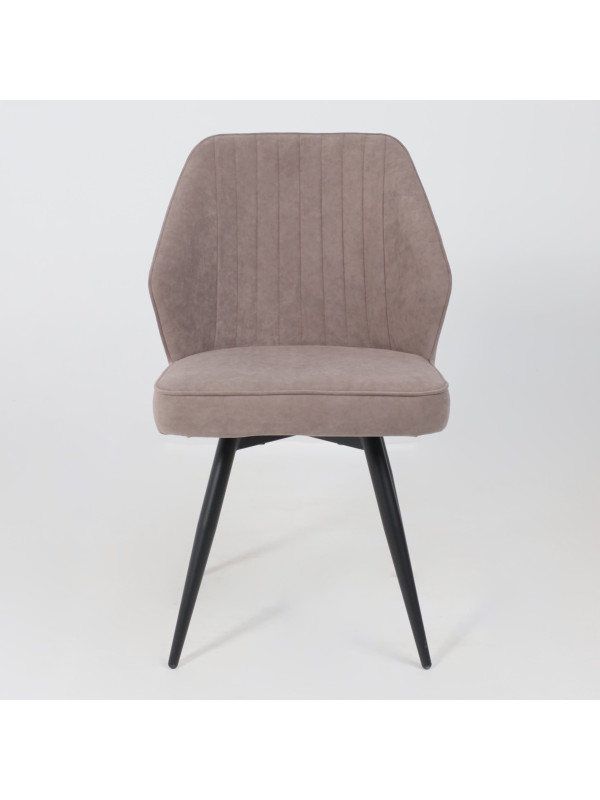 Стул MamaDoma Michael-R1 360 латте/черный (велюр) 2