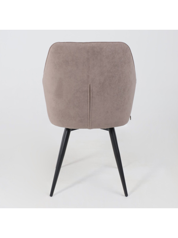 Стул MamaDoma Michael-R1 360 латте/черный (велюр) 5