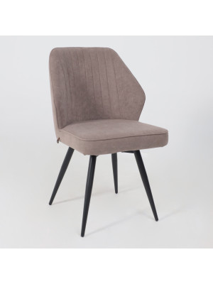 Стул MamaDoma Michael-R1 360 латте/черный (велюр) 3
