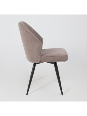 Стул MamaDoma Michael-R1 360 латте/черный (велюр) 4