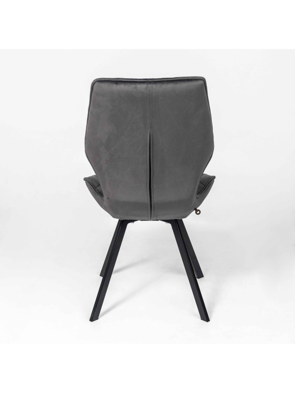 Стул MamaDoma Rafael M-R 360 гематит/черный 4