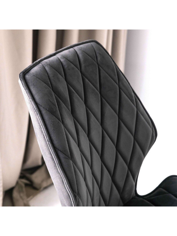Стул MamaDoma Rafael M-R 360 гематит/черный 5