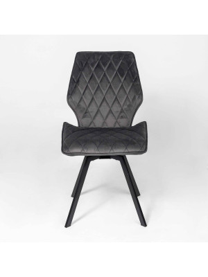 Стул MamaDoma Rafael M-R 360 гематит/черный 2