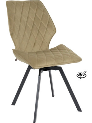 Стул MamaDoma Rafael M-R 360 оливковый/черный