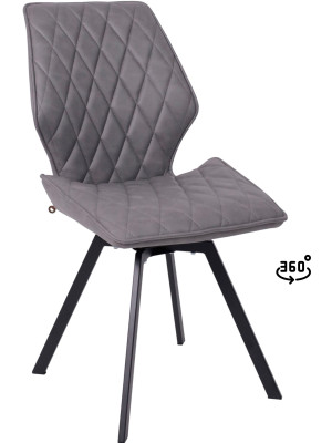 Стул MamaDoma Rafael M-R 360 антрацит/черный