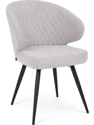 Стул MamaDoma Rob-R1 360 cеребряный/черный