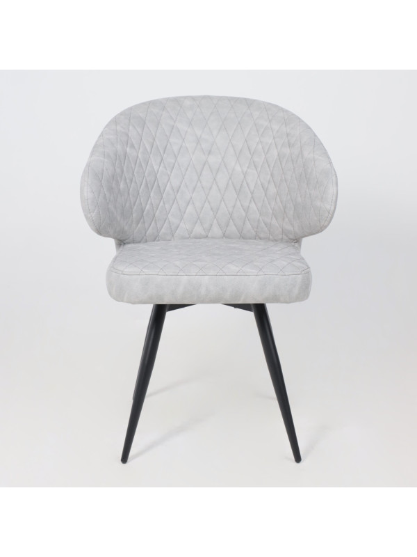 Стул MamaDoma Rob-R1 360 графит/черный (замша) 2