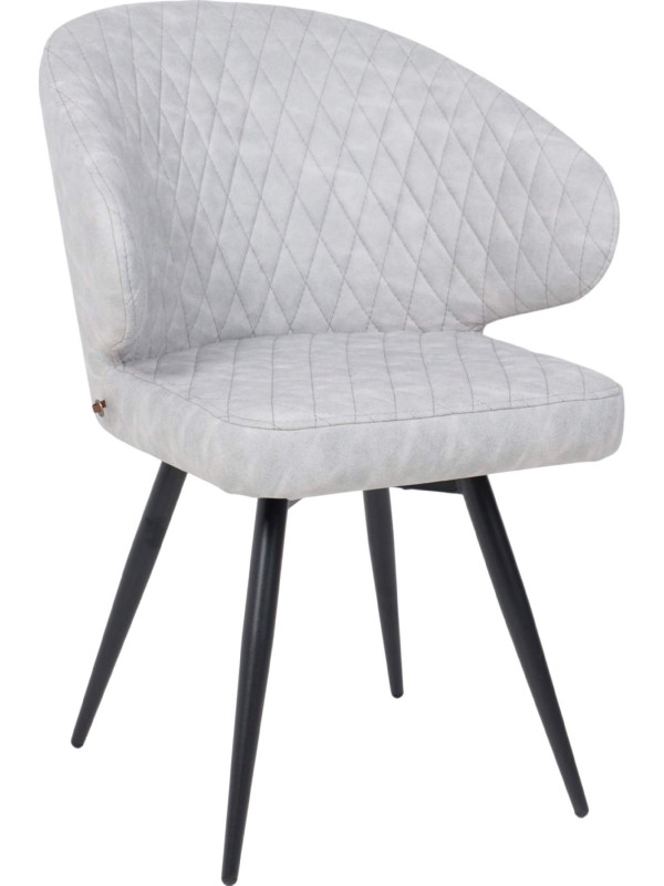 Стул MamaDoma Rob-R1 360 графит/черный (замша)