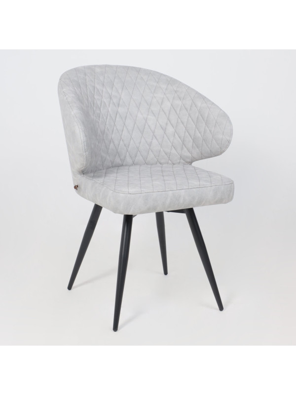 Стул MamaDoma Rob-R1 360 графит/черный (замша) 3