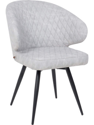 Стул MamaDoma Rob-R1 360 графит/черный (замша)