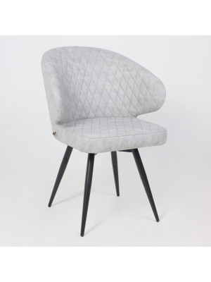 Стул MamaDoma Rob-R1 360 графит/черный (замша) 3