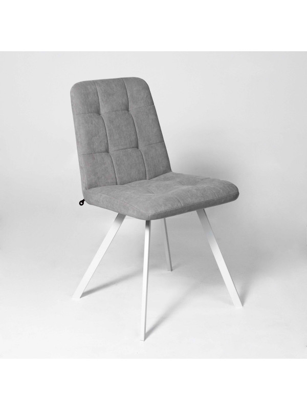 Стул MamaDoma Rommy серебряный/белый 3