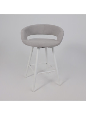 Стул MamaDoma Barny-R 700 серебряный/белый 2
