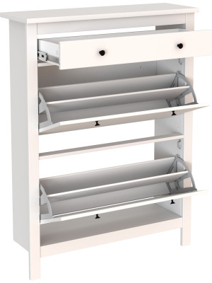 Тумба для обуви Mio Tesoro Сага 92x122 белый 2