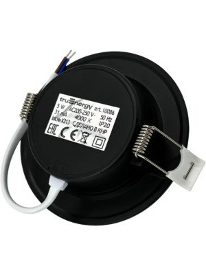 Потолочный светильник truEnergy FIT 10086 черный (5 Вт) еще сзади