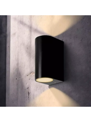 Уличный настенный светильник truEnergy FACADE 28353 черный (6 Вт) фасад