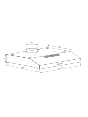 Вытяжка Schtoff C1-T500 WH схема