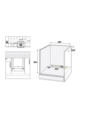 Электрический духовой шкаф Schtoff Decor 1200 Black схема 2