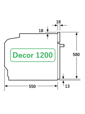 Электрический духовой шкаф Schtoff Decor 1200 Black схема 4