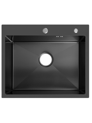 Кухонная мойка Schtoff Best Decor Black 6050 (комплект коландер+дозатор) мойка