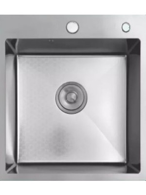 Кухонная мойка Schtoff Best Decor Silver 4550 (комплект коландер + дозатор SD-1 Silver) 2