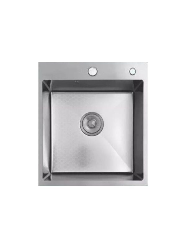 Кухонная мойка Schtoff Best Decor Silver 4550 (комплект коландер металл + дозатор SD-1 Silver) 2