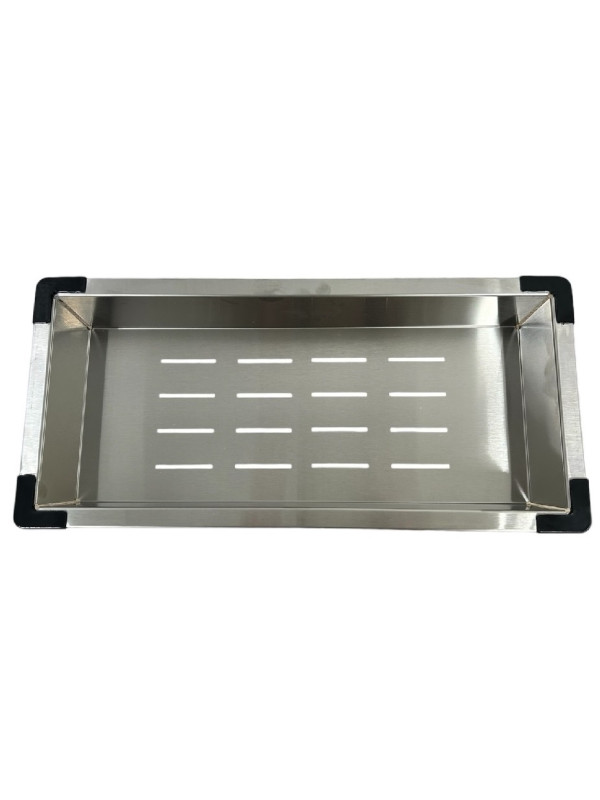 Кухонная мойка Schtoff Best Decor Silver 5550 (комплект коландер металл + дозатор серый) коландер