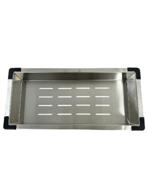Кухонная мойка Schtoff Best Decor Silver 5550 (комплект коландер металл + дозатор серый) коландер