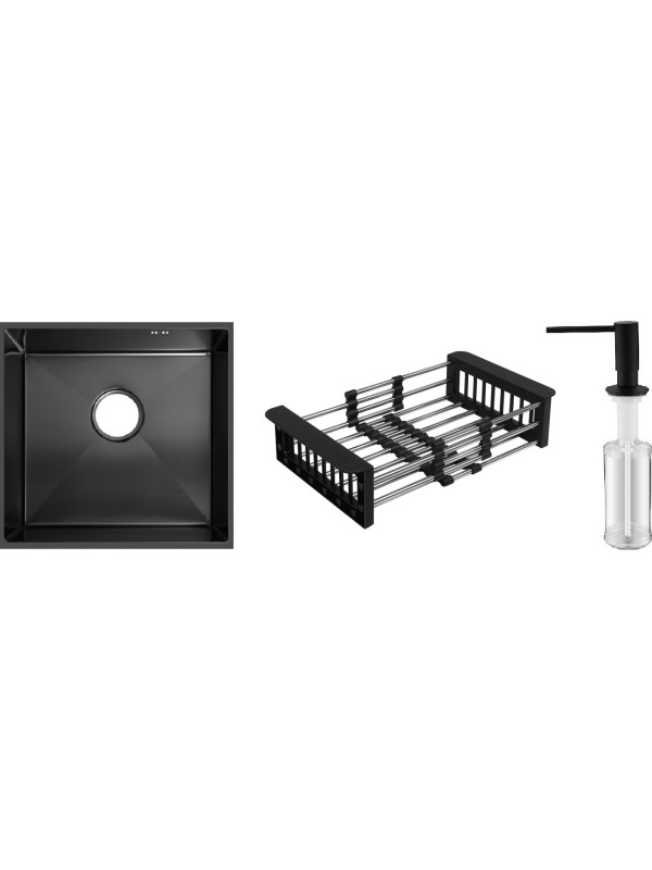 Кухонная мойка Schtoff Undermount Best Decor Black 4545