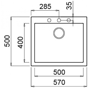 Кухонная мойка Elleci Quadra 105 K96 White 2