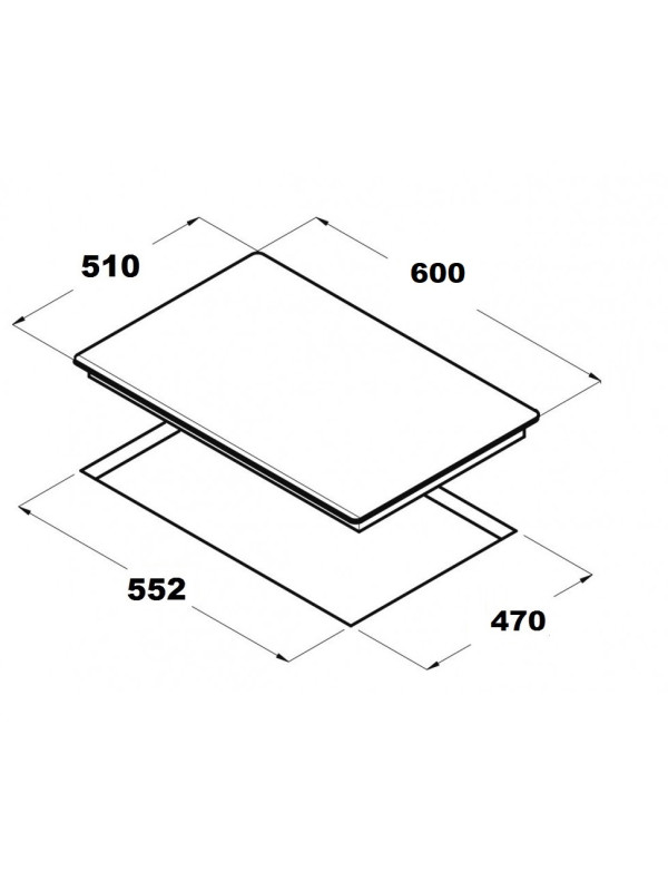 Газовая варочная панель Schtoff H6001C02IS White схема