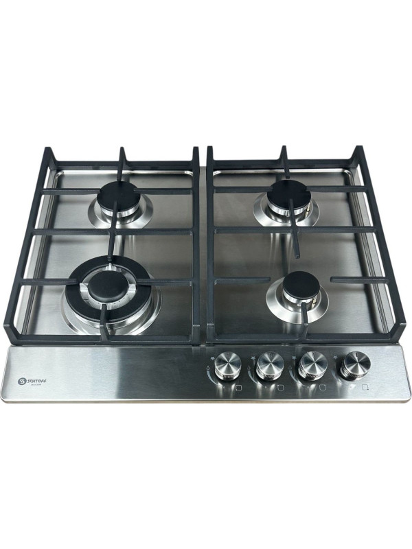 Газовая варочная панель Schtoff H6020P26IS Inox сверху