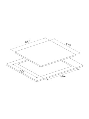Газовая варочная панель Schtoff H6047C30IS White схема