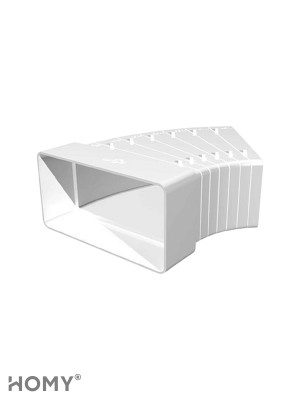 Колено разноугловое 60×120, HOMY Air KR60120 1
