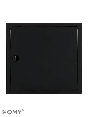 Люк ревизионный 15×15 см чёрный, HOMY Air DR1515-B 2