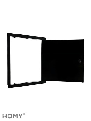 Люк ревизионный 15×15 см чёрный, HOMY Air DR1515-B 3
