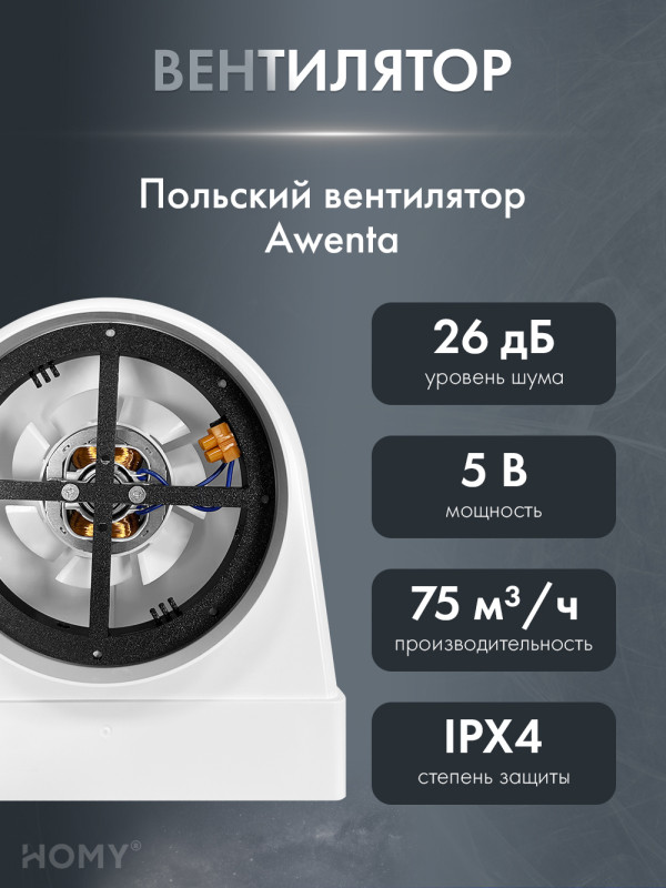 Вентилятор потолок 100 теневая решетка 150 адаптер AOS150WS вентилятор