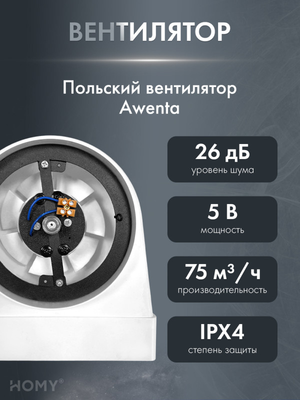 Вентилятор потолок 100 теневая решетка 150 адаптер AOS150WS вентилятор