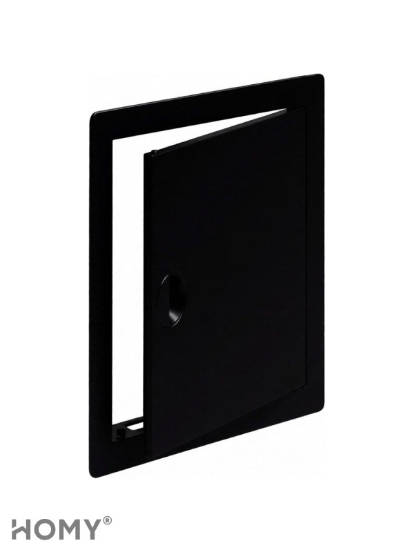 Люк ревизионный 40×40 см чёрный, HOMY Air DR4040-B 1