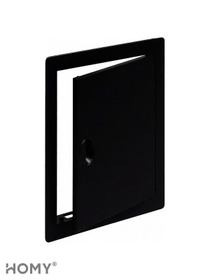 Люк ревизионный 40×40 см чёрный, HOMY Air DR4040-B 1