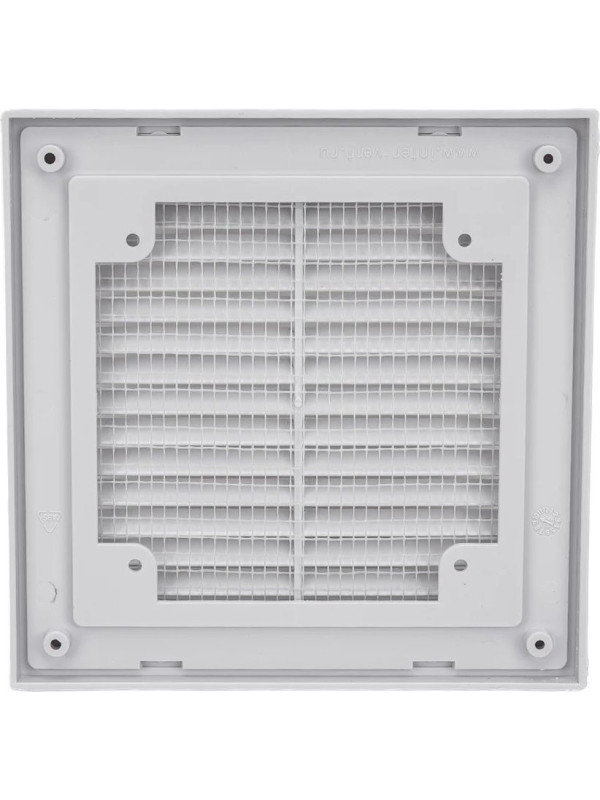 Решётка вентиляционная с рамкой 15×15 белая, HOMY VR1515-W 2