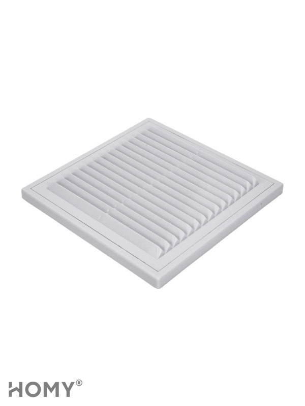 Решётка вентиляционная с рамкой 25×25 белая, HOMYVR2525-W 3