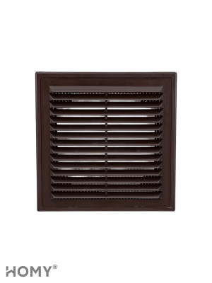 Решётка вентиляционная с рамкой 25×25 коричневая, VR2525-BR 1