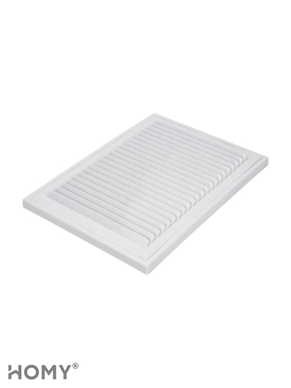 Решётка вентиляционная с рамкой 15×20 белая, HOMY VR1520-W 3