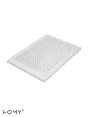 Решётка вентиляционная с рамкой 15×20 белая, HOMY VR1520-W 3