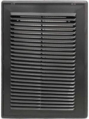 Решётка вентиляционная с рамкой 15×20 графит, HOMY VR1520-G
